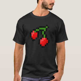 Pixel Cherries 8-bitars 80-bitars videospel Hallow T Shirt
