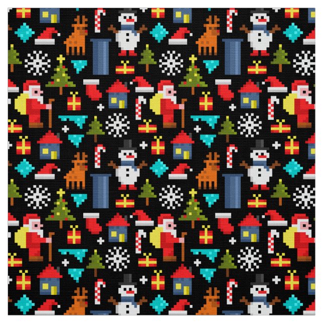 Pixel Christmas Tyg (Provkarta)