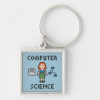 Pixel Computer Science - Female - nyckelkedjan