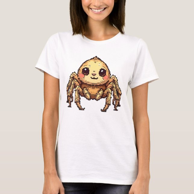 Pixel Creeper: Tarantula T Shirt (Framsida)