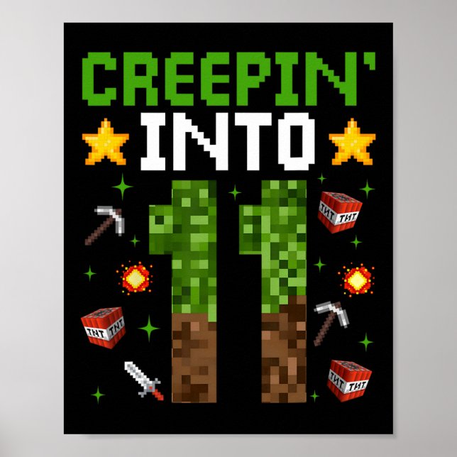 Pixel Creepin’ to 11 Video G Poster (Framsidan)