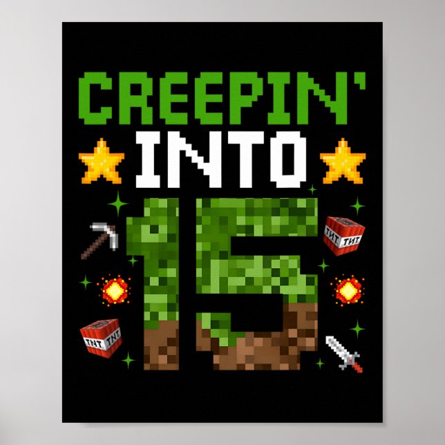 Pixel Creepin’ to 15 Video G Poster (Framsidan)