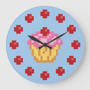 Pixel Cupkaka Stor Klocka