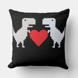 Pixel Dino Love – Mysig Retro Kudd Kudde
