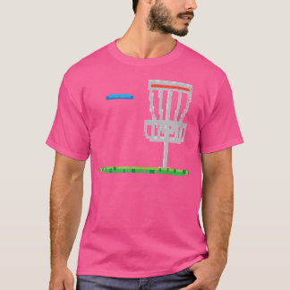 Pixel Discgolf Frisbee Golfare Frolf Män Pojkar Ba T Shirt