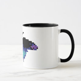 Pixel fjäril mugg