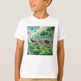 Pixel Friends: Forest Protection (djur) #20 T Shirt