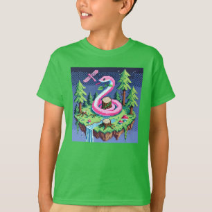 Pixel Friends: Forest Protection (rosa snake) #21 T Shirt