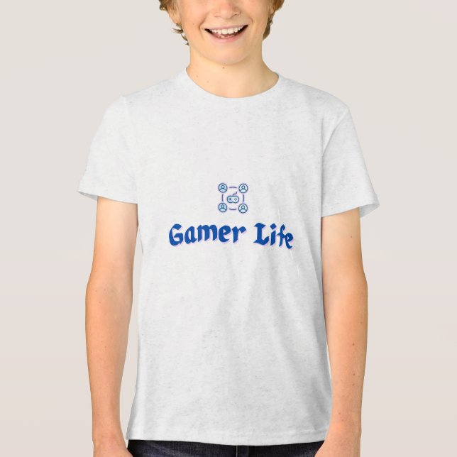 Pixel Gamer Life T Shirt (Framsida)
