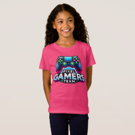 Pixel Gamers Team - Neon Princess Gaming T Shirt