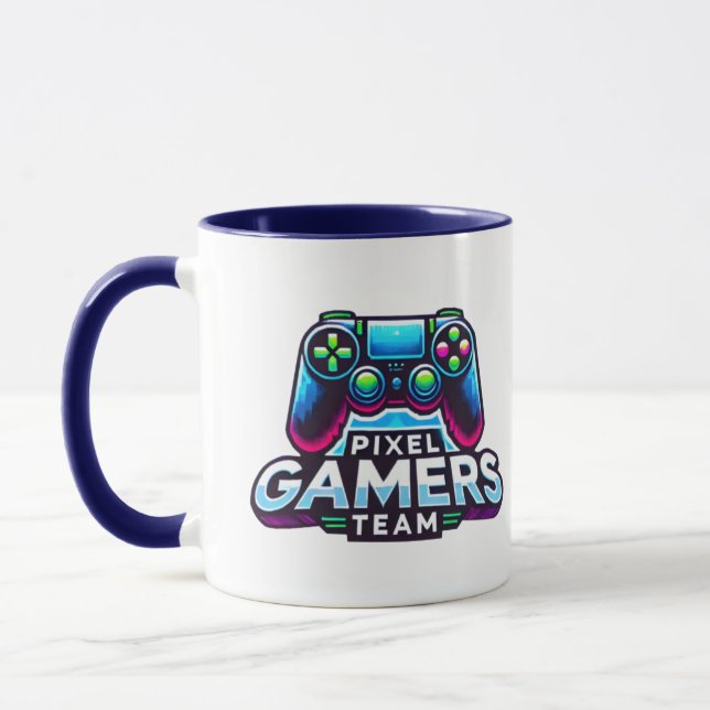 Pixel Gamers Team - Nivå upp Mugg (Vänster)