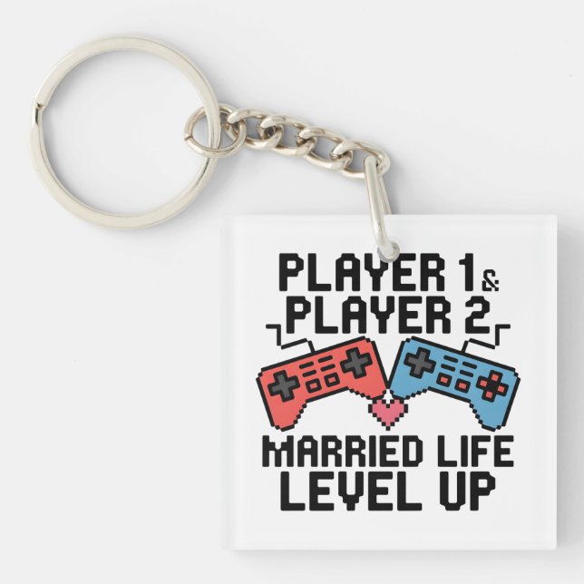 Pixel Gaming Couple Level Up Design (Framsidan)