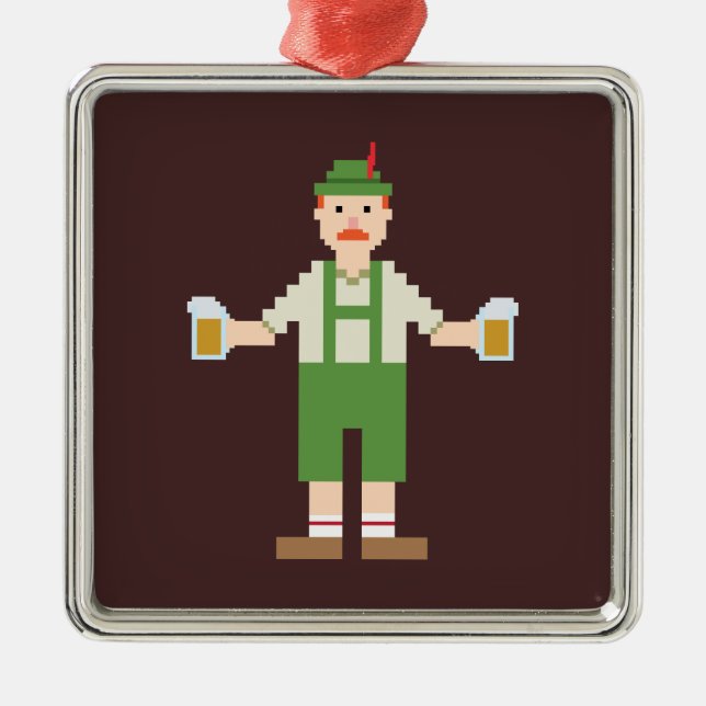 Pixel German Julgransprydnad Metall (Framsidan)