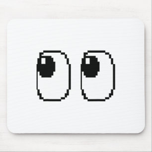 Pixel Ghost Ögon Halloween Game Group Costume Musmatta