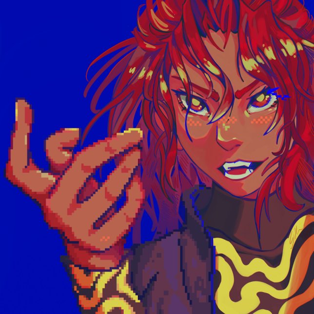 Pixel girl knapp (Skapare uppladdad)