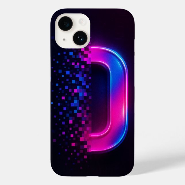 Pixel Glitch iphone case-Cyberpunk Aesthetic Gift (Baksida)