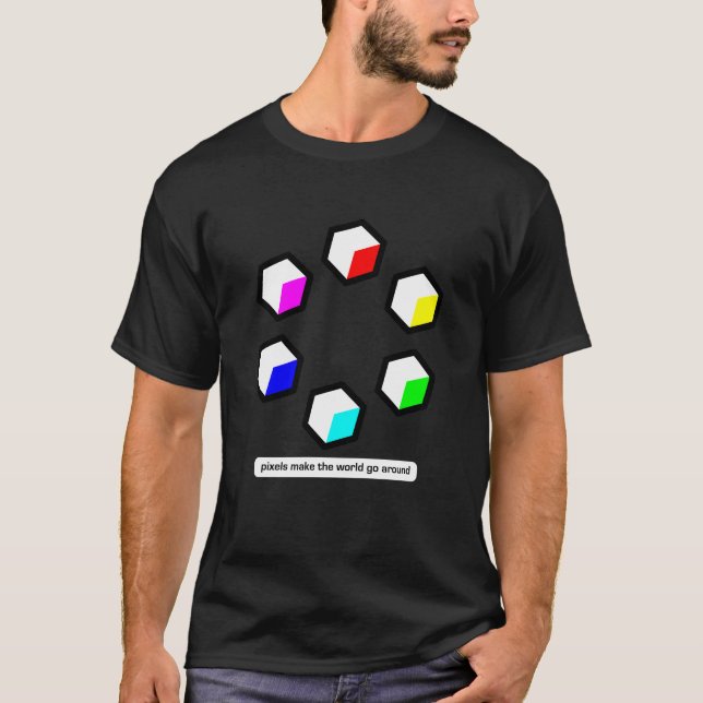 PIXEL gör världen att gå omkring T Shirt (Framsida)