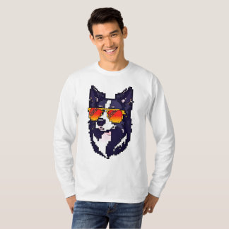 Pixel Gräns Collie T Shirt
