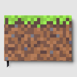Pixel gräs gamer födelsedag  gästböcker