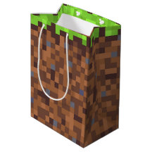 Pixel grass gamer birthday 