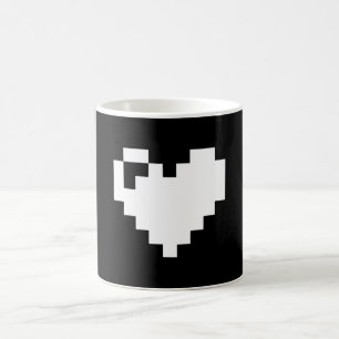 Pixel Heart 8-bitar Kaffemugg