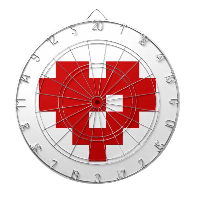 Pixel Heart 8-bitars Kärlek Darttavla (Framsidan)