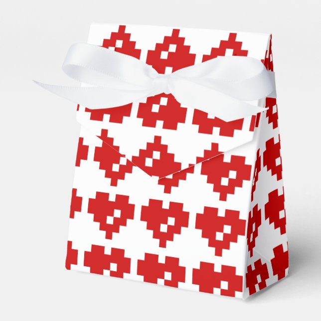 Pixel Heart 8-bitars Kärlek Presentaskar (Framsidan Sidan)