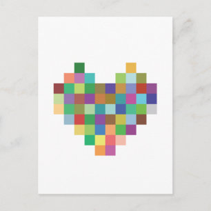 Pixel Heart Vykort
