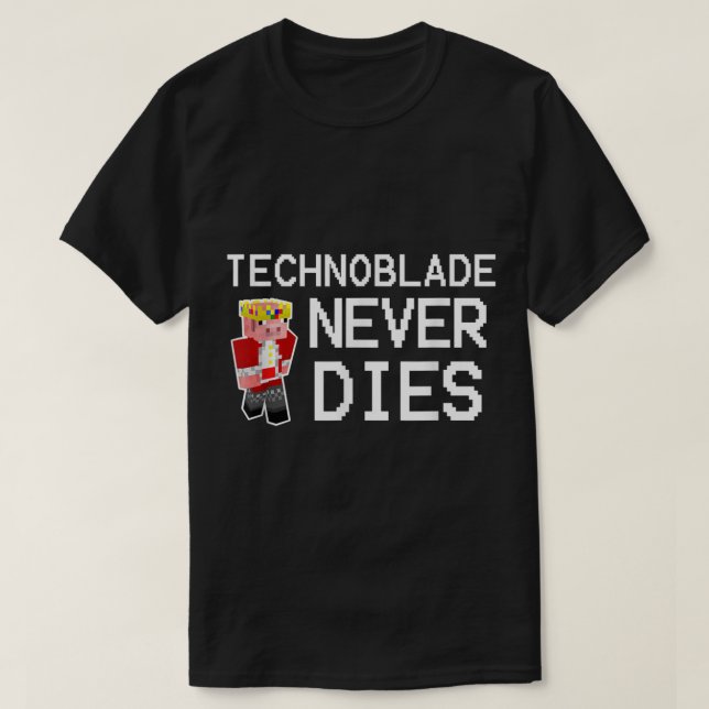 Pixel Hero Never Dies Design T Shirt (Design framsida)