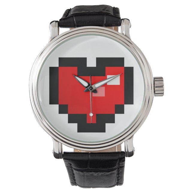 PIXEL HJÄRTA ARMBANDSUR (Framsida)
