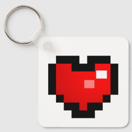 PIXEL HJÄRTA NYCKELRING
