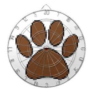 Pixel Hund Paw-utskrift Piltavla