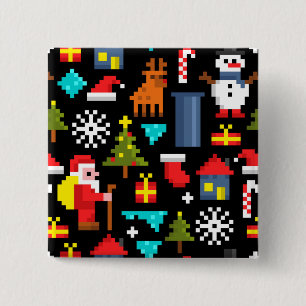 Pixel jul knapp