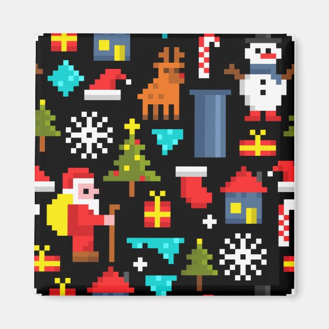 Pixel jul magnet (Framsidan)