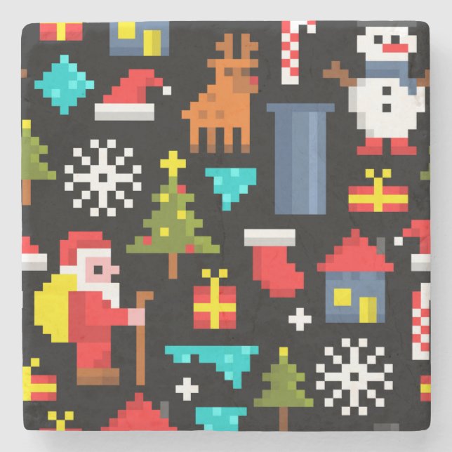 Pixel jul stenunderlägg (Framsidan)
