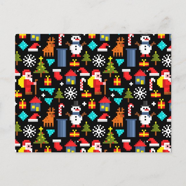 Pixel jul vykort (Framsida)