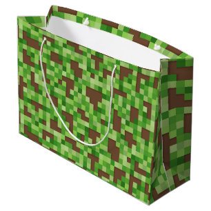 Pixel Kamouflagepresentförpackning i Grönt och Bru