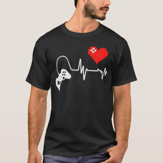 Pixel Kärlek för spelare och konsolrådgivare T Shirt
