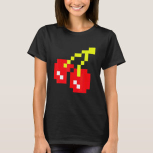 Pixel Körsbär 80s TV-spel Halloween Kostym Ea T Shirt