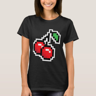 Pixel Körsbär 80s TV-spel Halloween-kostym Ea T Shirt