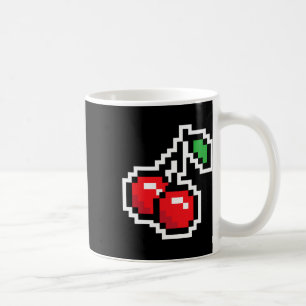 Pixel Körsbär 80s TV-spel Halloween-kostym Enkel Kaffemugg