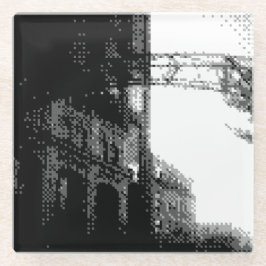 pixel kort norr, glas underlägg