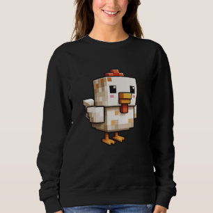 Pixel Kyckling Rolig Retro Spel Entusiast T Shirt