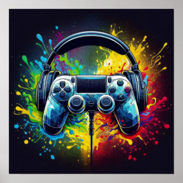 Pixel & Ljudets Symfoni: Livfull Spelkonst Poster