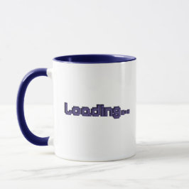 Pixel Loading Gamer Mugg - Marinblå & Lila