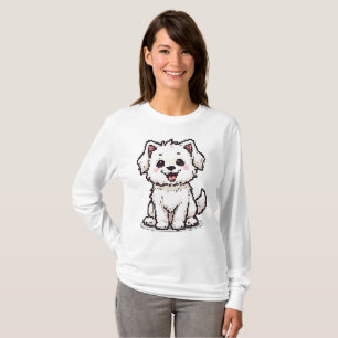 Pixel Maltese Delight T Shirt