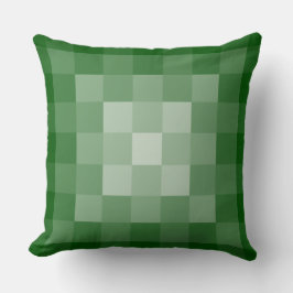 Pixel med rutor för vanliga geometriska Gröntar Kudde