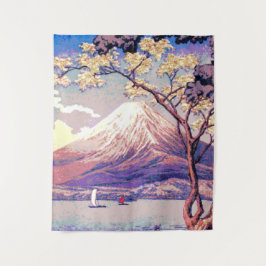 Pixel Mt. Fuji från Sjö Yamanaka i Dusk Poster
