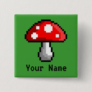 Pixel Mushroom Namn, knapp