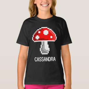 Pixel Mushroom Namn T-Shirt (underordnad)